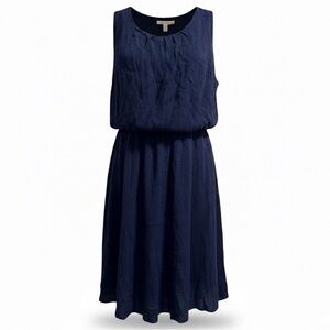 She + Sky Navy Blue Tank Dress Large